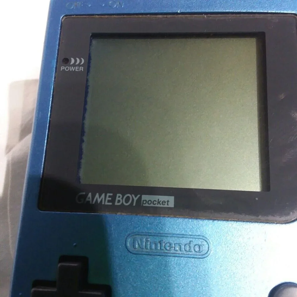 1989-1996 Nintendo GameBoy Pocket Color Teal Blue MGB-001 Game WORKS!
